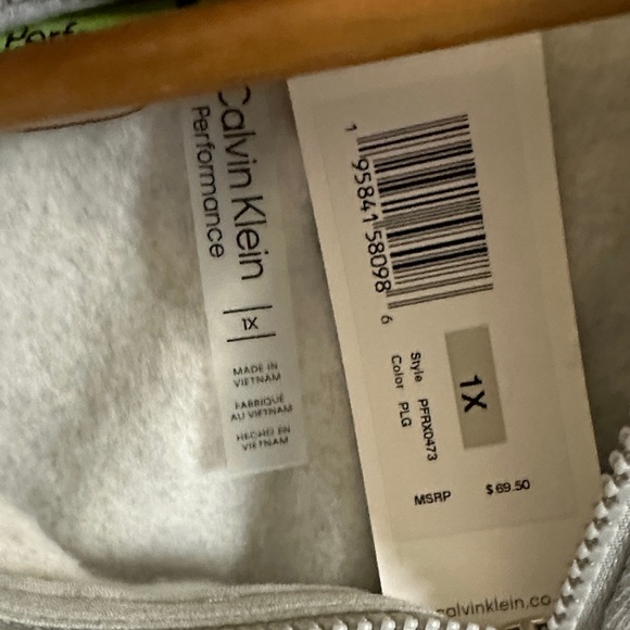 Calvin Klein Heather Gray Pullover - Picture 2 of 8